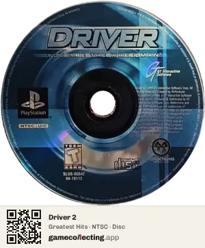Driver 2 PlayStation, NTSC disc
