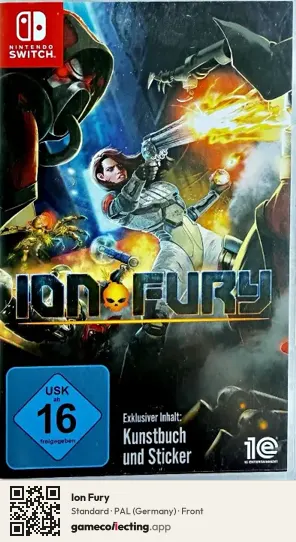 Ion Fury Nintendo Switch, Germany box front