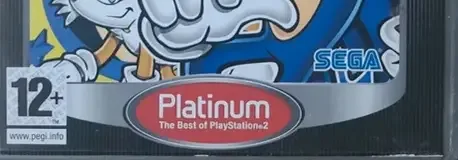 Sonic Mega Collection Plus, the PEGI square on its front