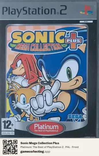 Sonic Mega Collection Plus PlayStation 2, PAL box front