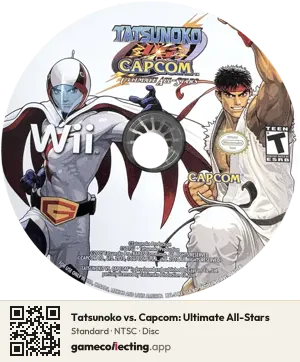 Tatsunoko vs. Capcom: Ultimate All-Stars Nintendo Wii, NTSC disc