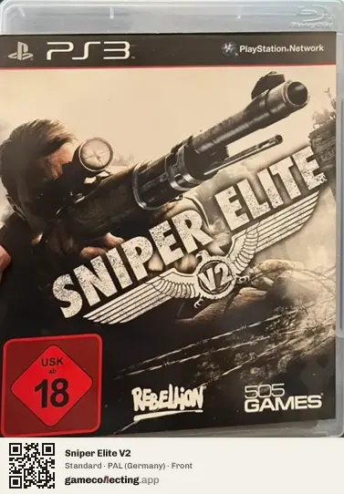Sniper Elite V2 PlayStation 3, Germany box front