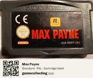 Max Payne Game Boy Advance, PAL cartridge label