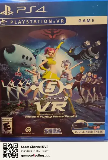 Space Channel 5 VR PlayStation 4, NTSC box front