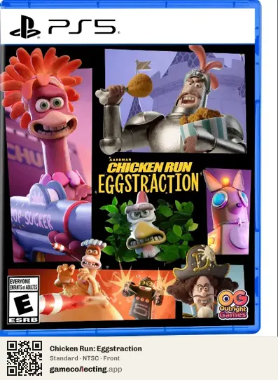 Chicken Run: Eggstraction PlayStation 5, NTSC box front