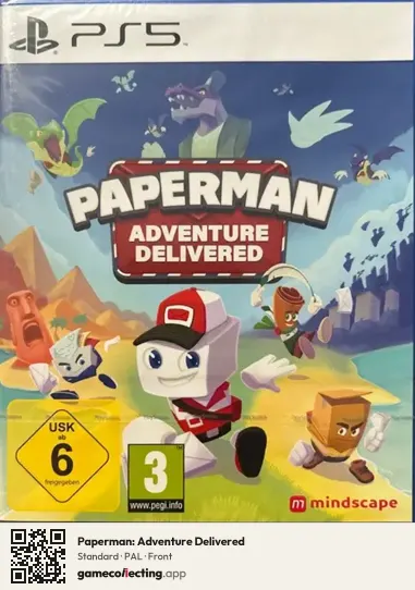 Paperman: Adventure Delivered PlayStation 5, PAL box front