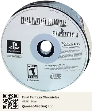 Final Fantasy Chronicles PlayStation, NTSC disc