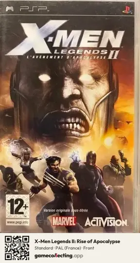 X-Men Legends II: Rise of Apocalypse PlayStation Portable, France box front
