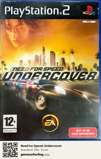 Need for Speed: Undercover PlayStation 2, PAL box front