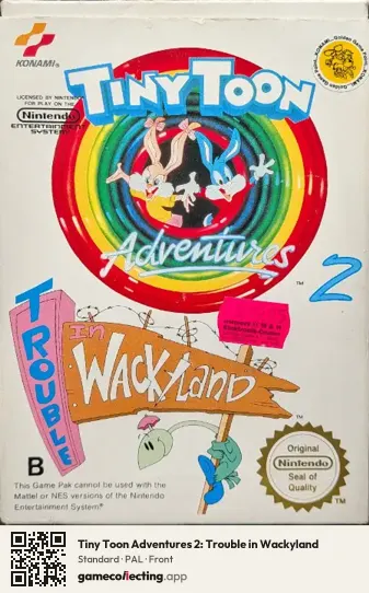Tiny Toon Adventures 2: Trouble in Wackyland Nintendo Entertainment System, PAL box front
