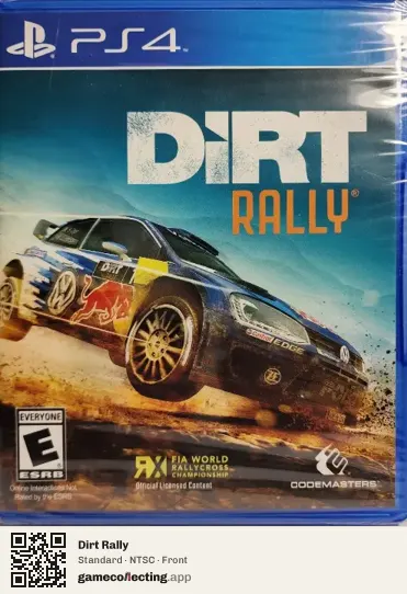 Dirt Rally PlayStation 4, NTSC box front