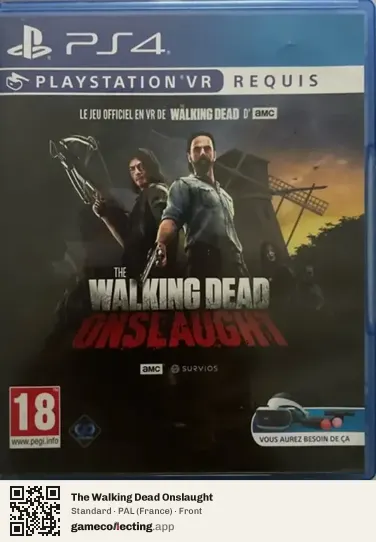 The Walking Dead Onslaught PlayStation 4, France box front