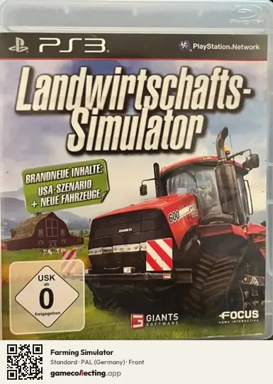 Farming Simulator PlayStation 3, Germany box front