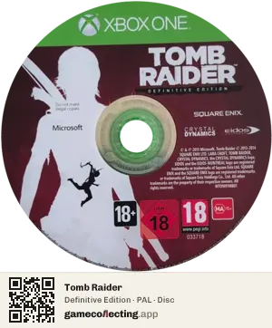 Tomb Raider Xbox One, PAL disc