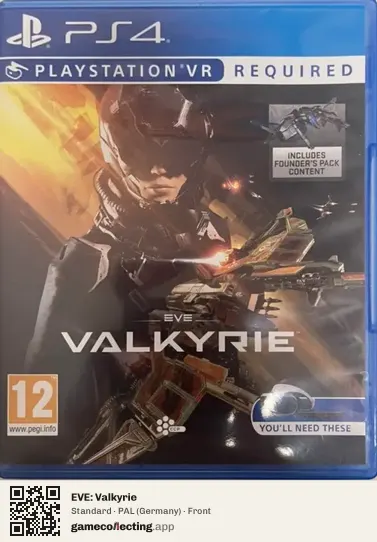 EVE: Valkyrie PlayStation 4, Germany box front