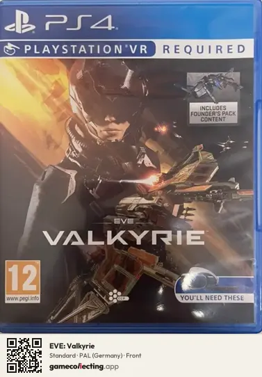 EVE: Valkyrie PlayStation 4, Germany box front