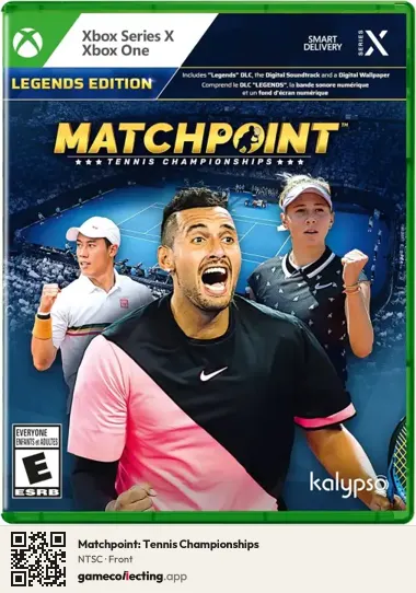Matchpoint: Tennis Championships Xbox Series X, NTSC box front