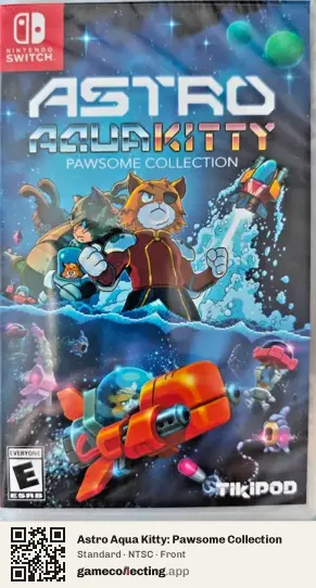 Astro Aqua Kitty: Pawsome Collection Nintendo Switch, NTSC box front