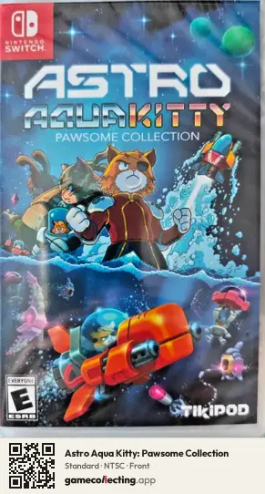 Astro Aqua Kitty: Pawsome Collection Nintendo Switch, NTSC box front