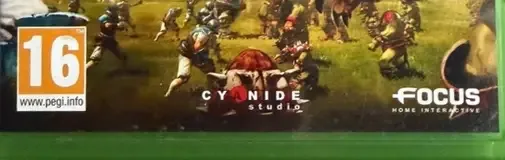 Blood Bowl II, the PEGI square on its front
