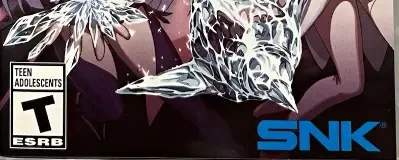 SNK Heroines: Tag Team Frenzy, the ESRB box on its front