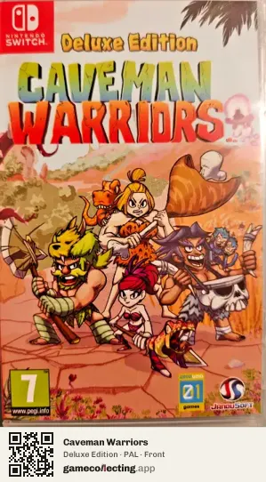 Caveman Warriors Nintendo Switch, PAL box front