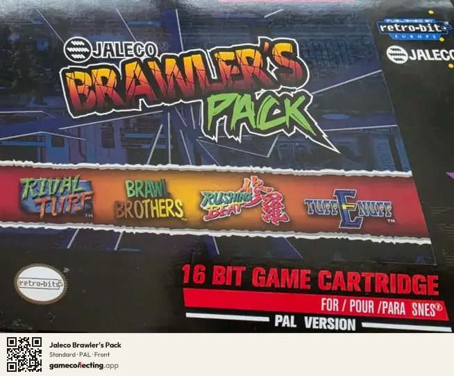 Jaleco Brawler's Pack Super Nintendo Entertainment System, PAL box front
