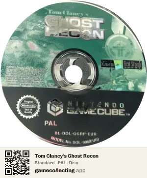 Tom Clancy's Ghost Recon Nintendo GameCube, PAL disc
