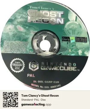 Tom Clancy's Ghost Recon Nintendo GameCube, PAL disc