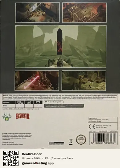 Death's Door Nintendo Switch, Germany box back