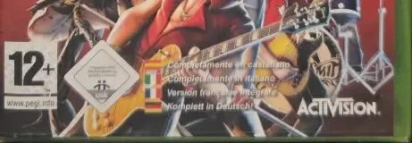 Guitar Hero: Aerosmith, the PEGI square on its front