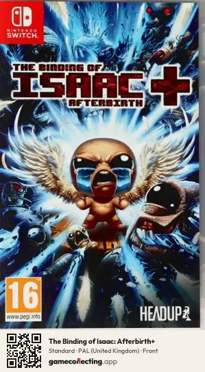 The Binding of Isaac: Afterbirth+ Nintendo Switch, United Kingdom box front
