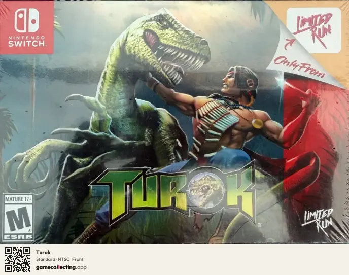 Turok Nintendo Switch, NTSC box front