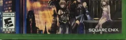 Kingdom Hearts III, the ESRB box on its front