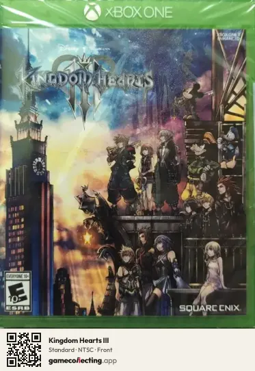 Kingdom Hearts III Xbox One, NTSC box front