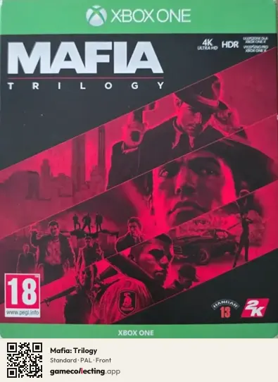 Mafia: Trilogy Xbox One, PAL box front