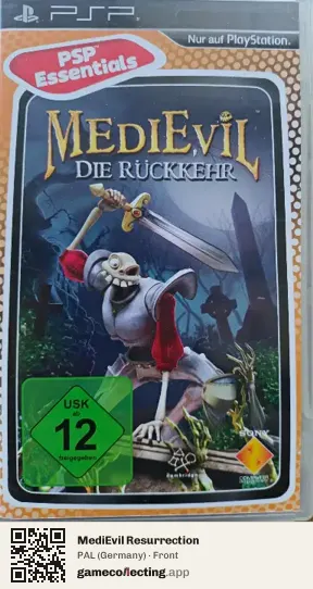 MediEvil Resurrection PlayStation Portable, Germany box front