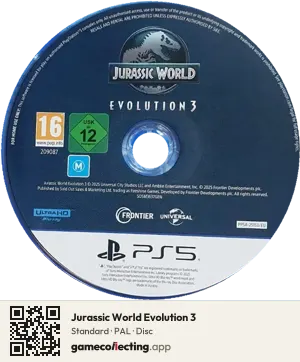 Jurassic World Evolution 3 PlayStation 5, PAL disc