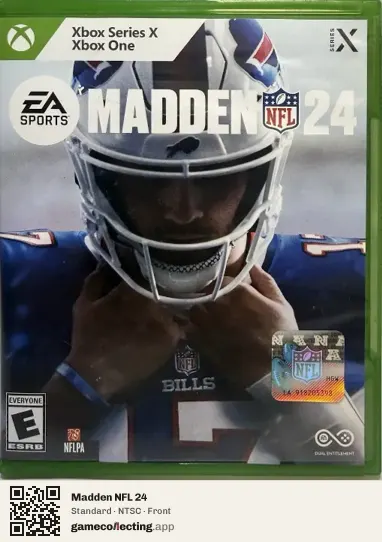 Madden NFL 24 Xbox Series X, NTSC box front