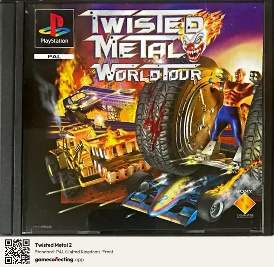 Twisted Metal 2 PlayStation, United Kingdom box front