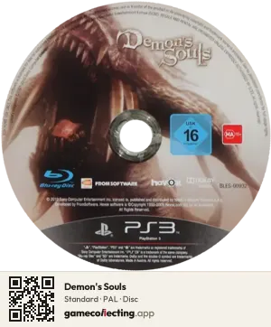 Demon's Souls PlayStation 3, PAL disc