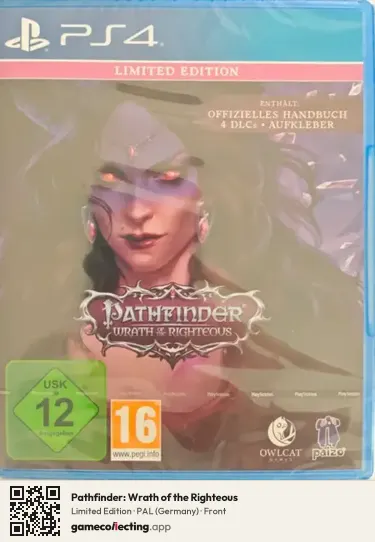 Pathfinder: Wrath of the Righteous PlayStation 4, Germany box front