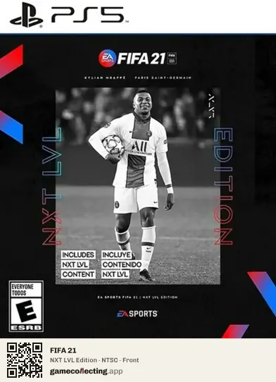 FIFA 21 PlayStation 5, NTSC box front