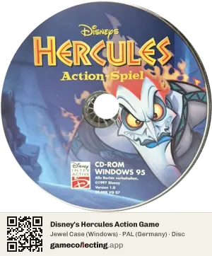Disney's Hercules Action Game Computer, PAL disc