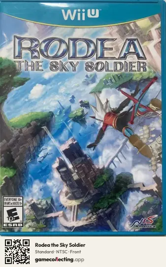 Rodea the Sky Soldier Nintendo Wii U, NTSC box front