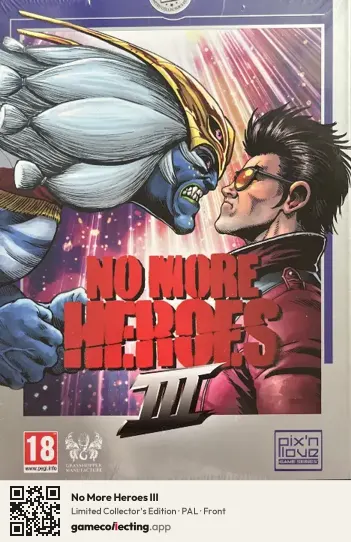 No More Heroes III Nintendo Switch, PAL box front
