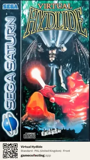 Virtual Hydlide Sega Saturn, United Kingdom box front