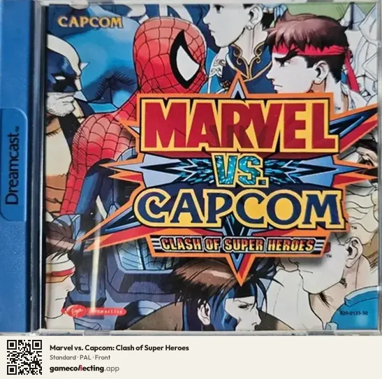 Marvel vs. Capcom: Clash of Super Heroes Sega Dreamcast, PAL box front