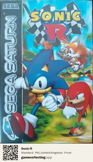 Sonic R Sega Saturn, United Kingdom box front