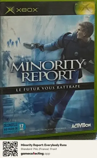 Minority Report: Everybody Runs Xbox, France box front